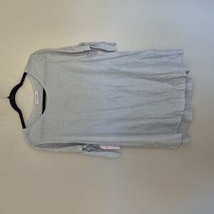 New! Grey and white stripe blouse